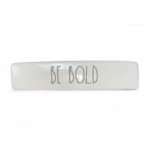 Rae Dunn BE BOLD Ceramic Bar Magnet‎ Decor Kitchen Fridge White
